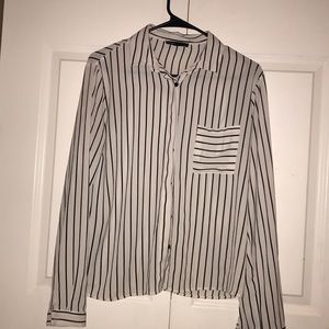 Striped blouse button up!!!❤️❤️